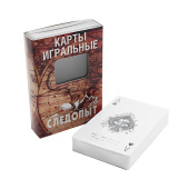 Карты игральные СЛЕДОПЫТ, влагостойкие, пластик, 54 шт.